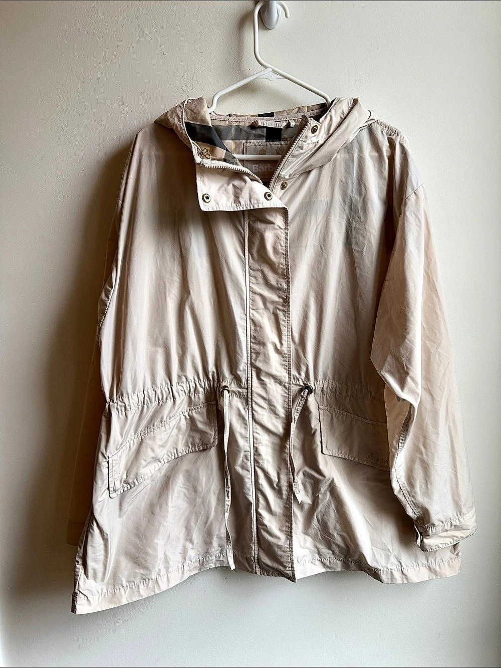 Barbour Modern Heritage Plaid Lined Utility Jacket Size 14